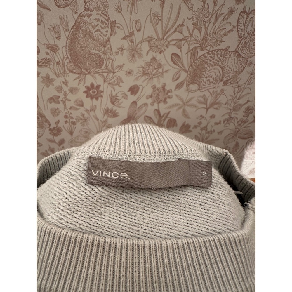 Vince Light Blue 100% Cotton Knit Sweater - Picture 7 of 9